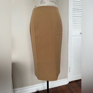Chic Tan Pencil Skirt